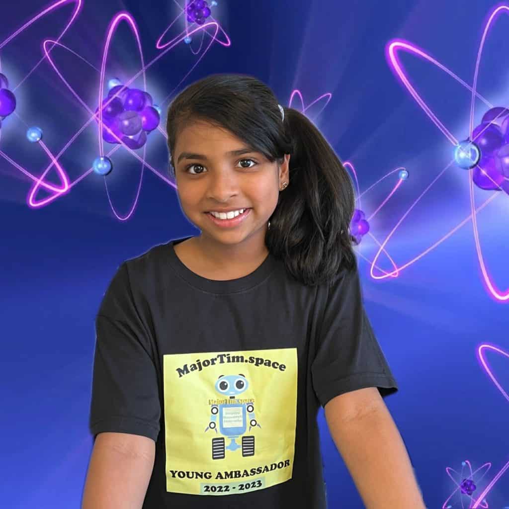 Eva Raghavendra  2022-2023  STEM for Her  Young Ambassador  Age 8